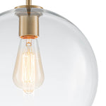 Single Light Modern Glass Globe Pendant - LightfixturesUAE