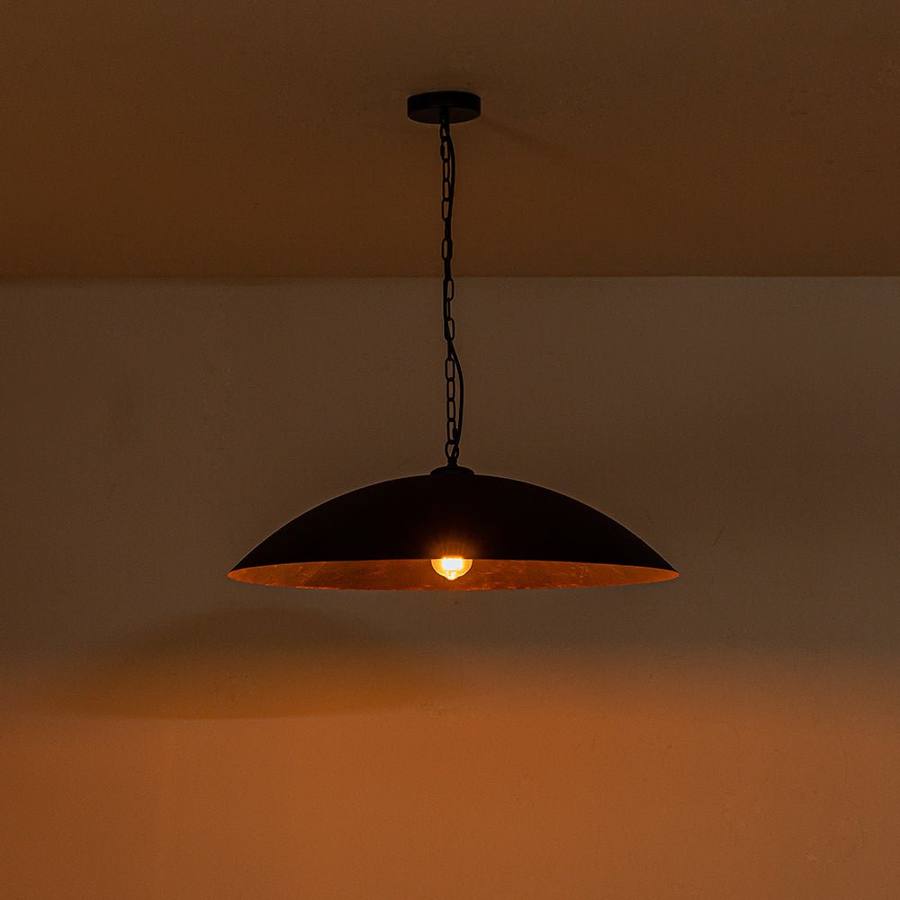 Single Light Retro Flying Saucer Pendant - LightfixturesUAE