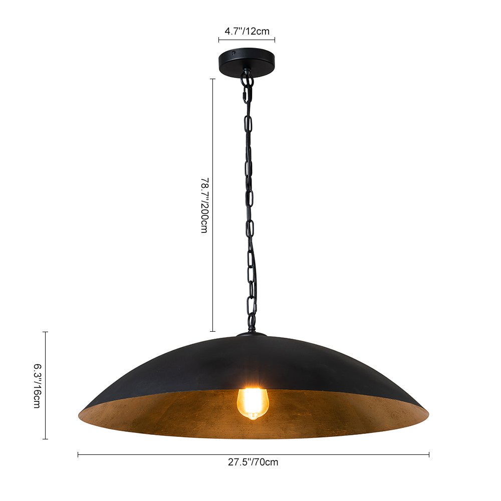 Single Light Retro Flying Saucer Pendant - LightfixturesUAE