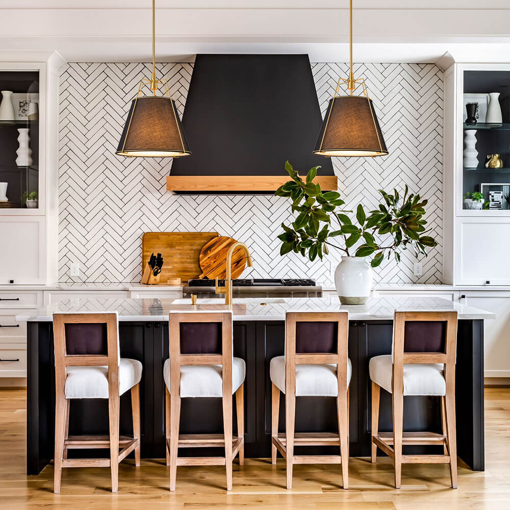 Timeless 4 - Light Lantern Conical Fabric Pendant Light - LightfixturesUAE