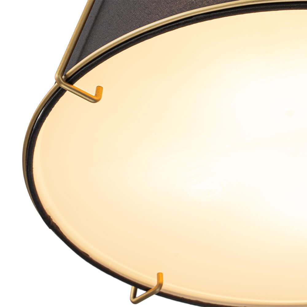 Timeless 4 - Light Lantern Conical Fabric Pendant Light - LightfixturesUAE