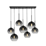 Timeless 7 - Light Glass Globe Cluster Chandelier Pendant - LightfixturesUAE