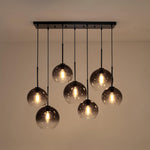 Timeless 7 - Light Glass Globe Cluster Chandelier Pendant - LightfixturesUAE
