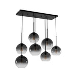Timeless 7 - Light Glass Globe Cluster Chandelier Pendant - LightfixturesUAE