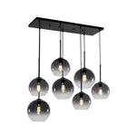 Timeless 7 - Light Glass Globe Cluster Chandelier Pendant - LightfixturesUAE