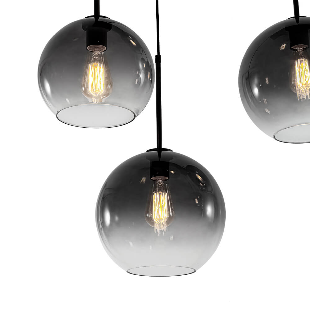 Timeless 7 - Light Glass Globe Cluster Chandelier Pendant - LightfixturesUAE