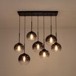 Timeless 7 - Light Glass Globe Cluster Chandelier Pendant - LightfixturesUAE