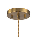 Vintage 1 - Light Striped Glass Drum Pendant Light - LightfixturesUAE