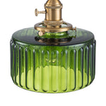 Vintage 1 - Light Striped Glass Drum Pendant Light - LightfixturesUAE