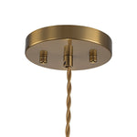 Vintage 1 - Light Striped Glass Drum Pendant Light - LightfixturesUAE