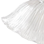 Vintage 1 - Light Striped Glass Flower - Shaped Pendant Light - LightfixturesUAE