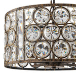 Vintage 4 - Light Drum Crystal Pendant Chandelier - LightfixturesUAE