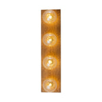 Vintage 4 - Light Oak Wood Glass Globe Vanity Wall Sconce - LightfixturesUAE