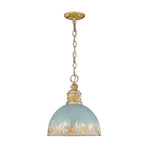 Vintage Distressed 1 - Light Dome Shape Metal Pendant Light - LightfixturesUAE