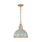 Vintage Distressed 1 - Light Dome Shape Metal Pendant Light - LightfixturesUAE