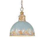 Vintage Distressed 1 - Light Dome Shape Metal Pendant Light - LightfixturesUAE