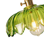 Vintage Romantic 1 - Light Retro Lotus Petal Glass Pendant Light - LightfixturesUAE