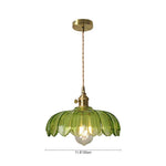 Vintage Romantic 1 - Light Retro Lotus Petal Glass Pendant Light - LightfixturesUAE