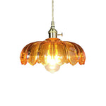 Vintage Romantic 1 - Light Retro Lotus Petal Glass Pendant Light - LightfixturesUAE