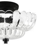 Vintage Romantic Retro Petal Glass Flush Mount Ceiling Light - LightfixturesUAE