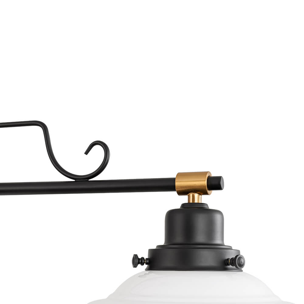 Vintage Schoolhouse Style 3 - Light Glass Chandelier - LightfixturesUAE